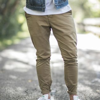 X99Kfd Men's Straight Fit Chino Pants — Cotton Twill
